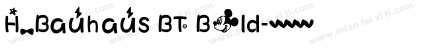 H_Bauhaus BT Bold字体转换